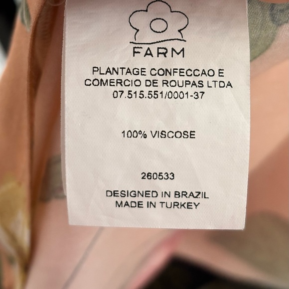 Farm Rio Anthropologie Floral Viscose Kimono Style Blouse Small - Picture 10 of 12